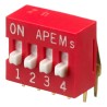 APEM Raised Rotary Coded DIP Switch DA04V