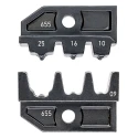Knipex Coaxial Type Crimp Die Set Black 3-Port for Insulated and Non-Insulated Cable Ends 10/16/25 mm² 97 49 09