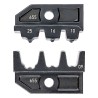 Knipex Coaxial Type Crimp Die Set Black 3-Port for Insulated and Non-Insulated Cable Ends 10/16/25 mm² 97 49 09