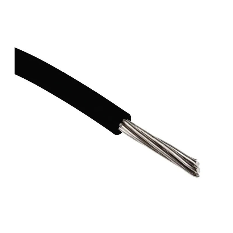 RS PRO Black 0.33 mm² 22 AWG Hook Up Wire, 7/0.25 mm Core Strands, 100 m Length, Polyvinyl Chloride Jacket, UL1429 877-5358