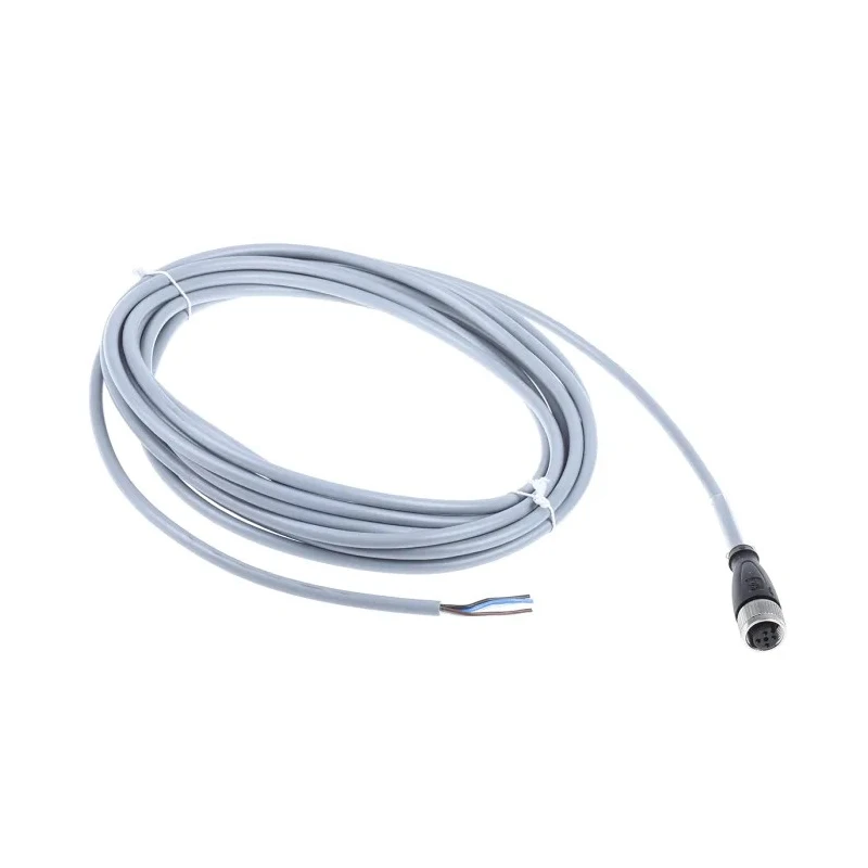 Pepperl + Fuchs Sensor Actuator Cable Female 4 Way Straight to Unterminated 5 m Polyvinyl Chloride Jacket V1-G-5M-PVC