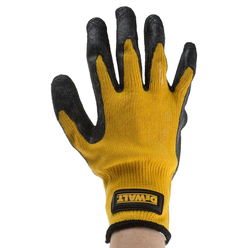 DeWALT Yellow Work Gloves Size 9 Rubber Coating DPG70L