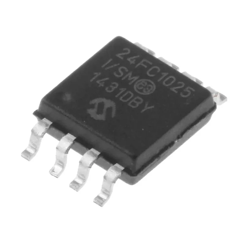 Microchip 1 MB Serial EEPROM 8-Pin SOIJ Serial-I2C 1 MHz Clock Frequency 24FC1025-I/SM