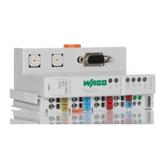 WAGO 753 Series PLC CPU, Profibus DP Communication, DIN Rail Mount, Ladder Diagram Programming 750-833