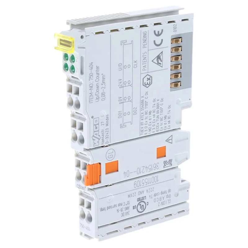 WAGO Counting Module TM5 Digital I/O Module Current Input 24V DC 1 I/O DIN Rail Mount 750-404