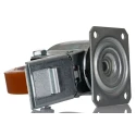 LAG Braked Swivel Castor 200 kg Capacity 100 mm Polyurethane Wheel 129 mm Overall Height Model 20029 FR