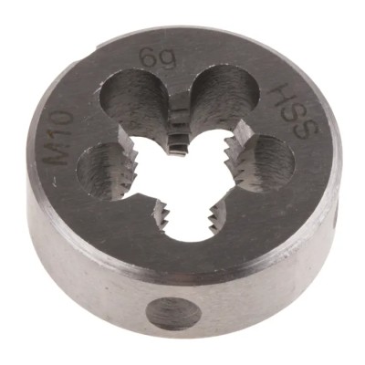 RS PRO Threading Die M10, 25 mm Outside Diameter, 9 mm Thickness, HSS Material 668-0734