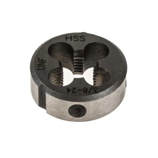 RS PRO Professional HSS Threading Die 3/8-24UNF Thread Size, 25.4 mm Outside Diameter, 9 mm Thickness 668-0740