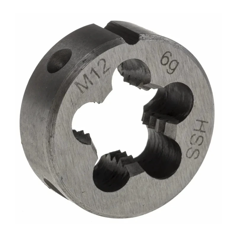 RS PRO Professional HSS Metric Threading Die M12, 25 mm OD, 9 mm Thickness 668-0738