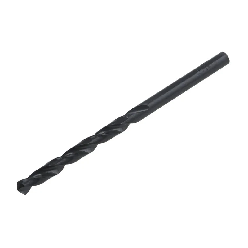 RS PRO High Speed Steel Drill Bit, 4.38 mm Diameter, 80 mm Overall Length, Cylindrical Shank, Black Finish 668-0961