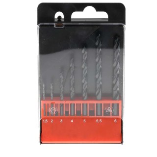 RS PRO 7-Piece Twist Set for Metal HSS Drill Bits 1.5 mm to 6 mm 668-0999