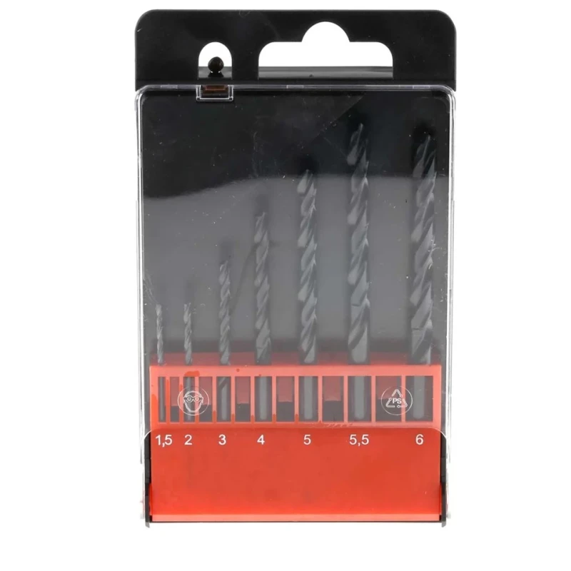 RS PRO 7-Piece Twist Set for Metal HSS Drill Bits 1.5 mm to 6 mm 668-0999