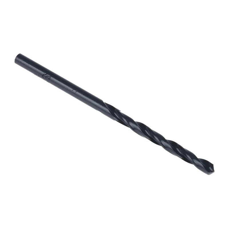 RS PRO High Speed Steel Drill Bit, 65mm Overall Length, 3.18mm Diameter, Cylindrical Shank, Black Finish, 10 Pieces 668-0955