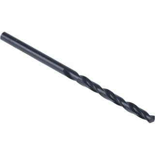 RS PRO High-Speed Steel (HSS) Drill Bit 0.14 Inch 70mm Overall Length Plain Shank Black Finish, 10 Pieces 668-0958