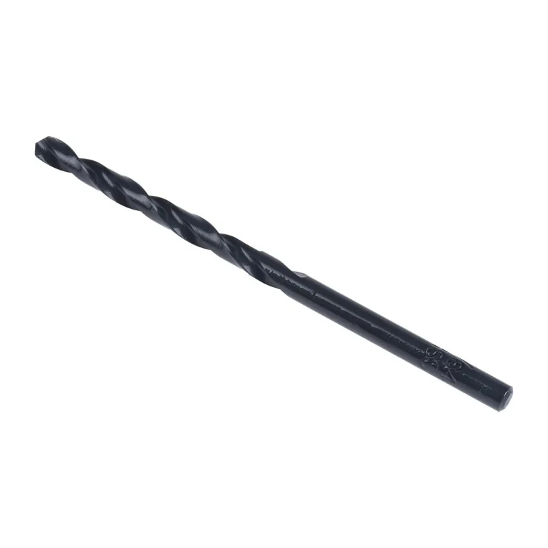 RS PRO High-Speed Steel (HSS) Drill Bit 0.14 Inch 70mm Overall Length Plain Shank Black Finish, 10 Pieces 668-0958