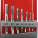RS PRO Left-Handed Thread Hand Tap Set, Metric Standard, M3 to M12 Thread, HSS Material, 7 Pieces 668-1113