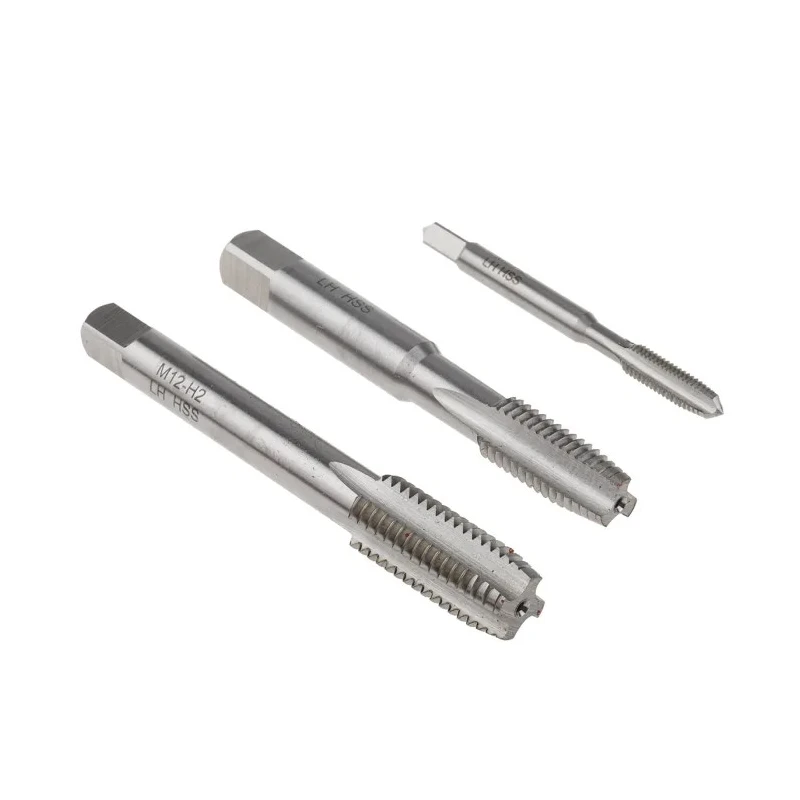 RS PRO Left-Handed Thread Hand Tap Set, Metric Standard, M3 to M12 Thread, HSS Material, 7 Pieces 668-1113