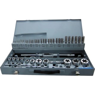 RS PRO 54-Piece HSS Tap & Die Set, M3 - M20 Taps, M3 - M20 Dies 668-1129