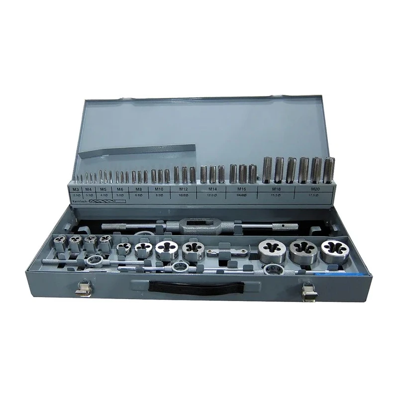 RS PRO 54-Piece HSS Tap & Die Set, M3 - M20 Taps, M3 - M20 Dies 668-1129