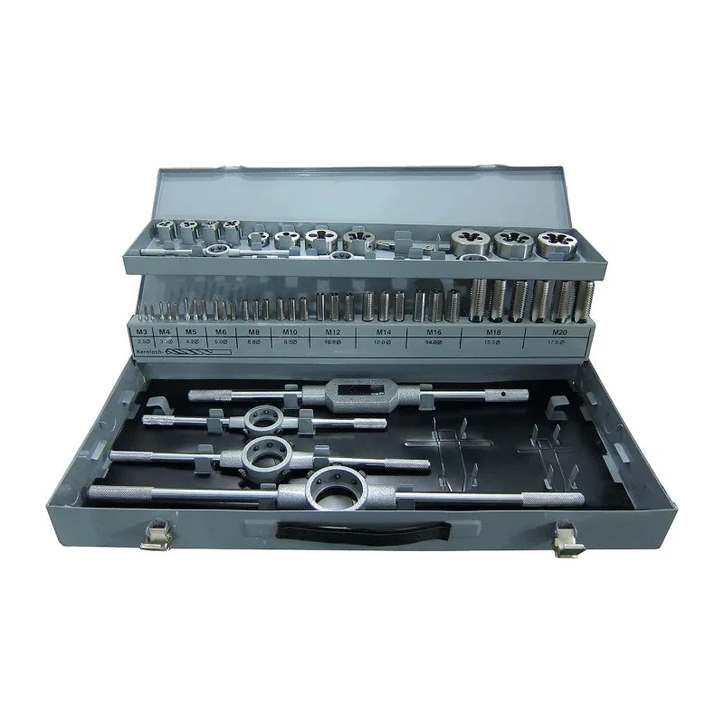 RS PRO 54-Piece HSS Tap & Die Set, M3 - M20 Taps, M3 - M20 Dies 668-1129