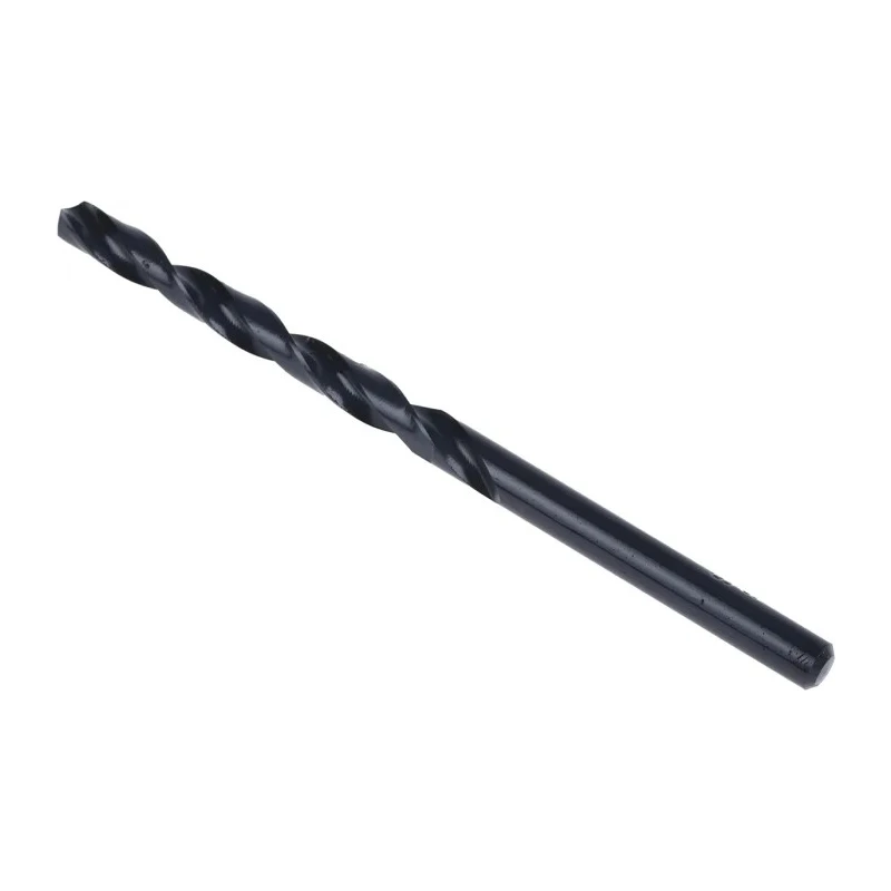 RS PRO High Speed Steel Drill Bit, 4.76 mm Diameter, 86 mm Overall Length, 4 Flute Helical, Cylindrical Shank, Pack 668-0964