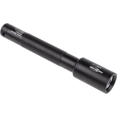 Ansmann LED Torch Black Aluminium Housing LED 150 lm Luminosity Spot Beam 150m IP54 2x AA Batteries 156mm 5816633