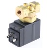 SMC Solenoid Valve 2 Port Normally Closed Brass Body 1/8 in Inlet Port 24V dc VXE2120-01F-5DO1