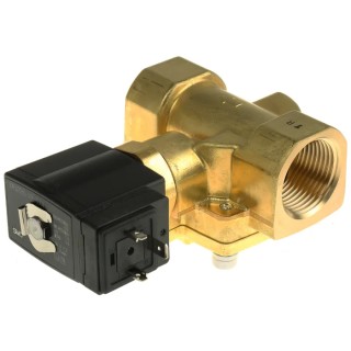SMC Brass Body 2 Port NC Solenoid Valve VXED2260-10F-5DO1 24V DC 25mm Orifice 1 in Inlet 15 bar VXED2260-10F-5DO1