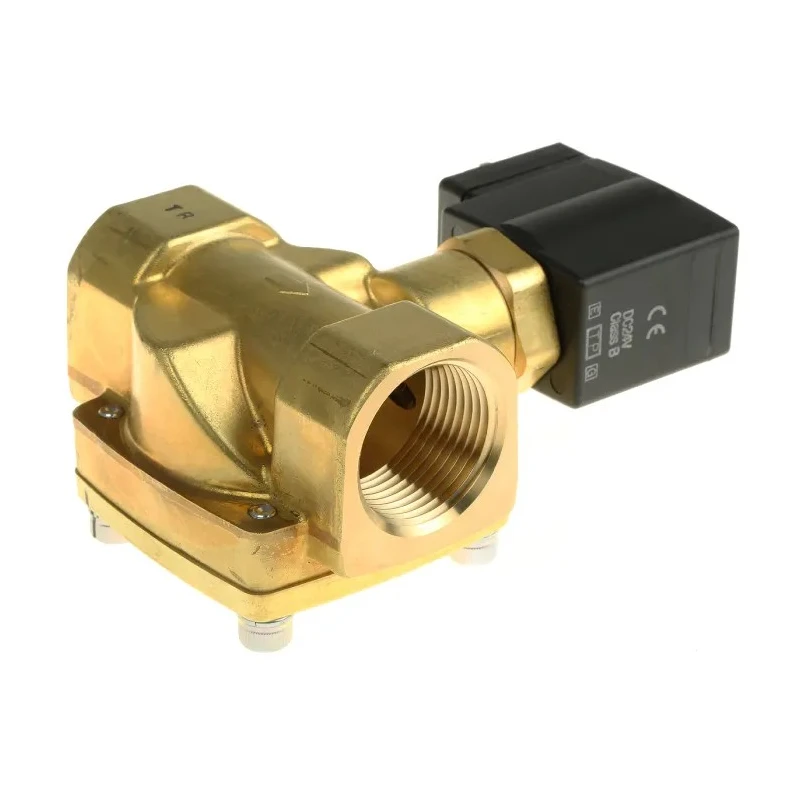 SMC Brass Body 2 Port NC Solenoid Valve VXED2260-10F-5DO1 24V DC 25mm Orifice 1 in Inlet 15 bar VXED2260-10F-5DO1