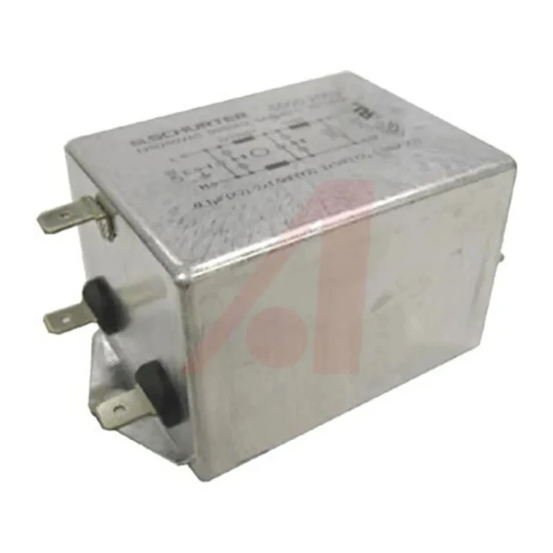 Schurter IEC Filter 250V 6A Screw Mount, Quick Connect Termination 5500.2055