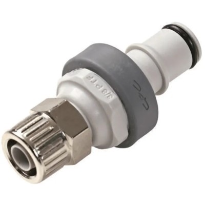 Colder Products Hose Connector 9.53 mm ID, Polypropylene Body, 8.3 Bar Max Operating Pressure NS4D20006