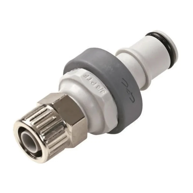 Colder Products Hose Connector 9.53 mm ID, Polypropylene Body, 8.3 Bar Max Operating Pressure NS4D20006
