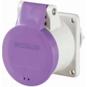 Scame Industrial Power Connector, Violet, Rated 16A, 25V, IP44 IP54, 3 Pole, IEC309, Model 430.1619/R