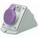 Scame 16A 25V IP44 Purple Wall Mount Industrial Power Connector 3 Pole IEC309 IP44