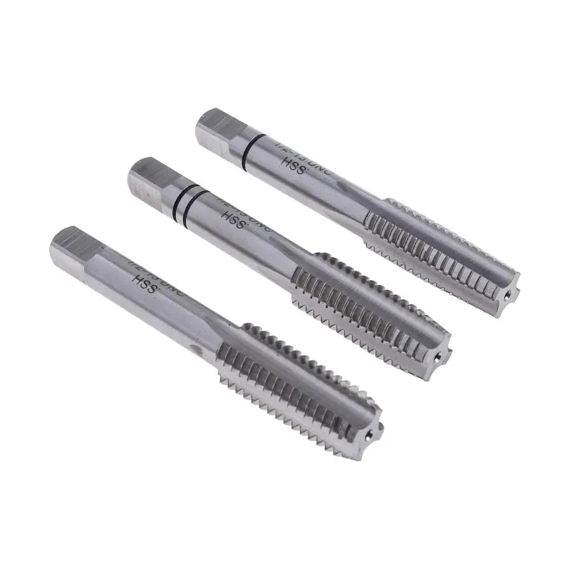 RS PRO Threading Tap Set, 1/2-13UNC Thread, UNC Standard, Straight Flute, Hand Tap, HSS Material, 3 Pieces 668-1116