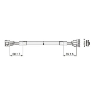 SMC Motor Output Cable for CN2 Series Controllers LC3F2