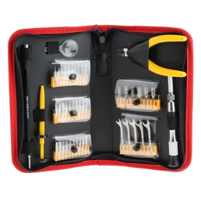 RS PRO Hex, Phillips, Pozidriv, Slotted, Torx Screwdriver Bit Set 46 Pieces 28mm Length Chrome Vanadium Steel 668-5727