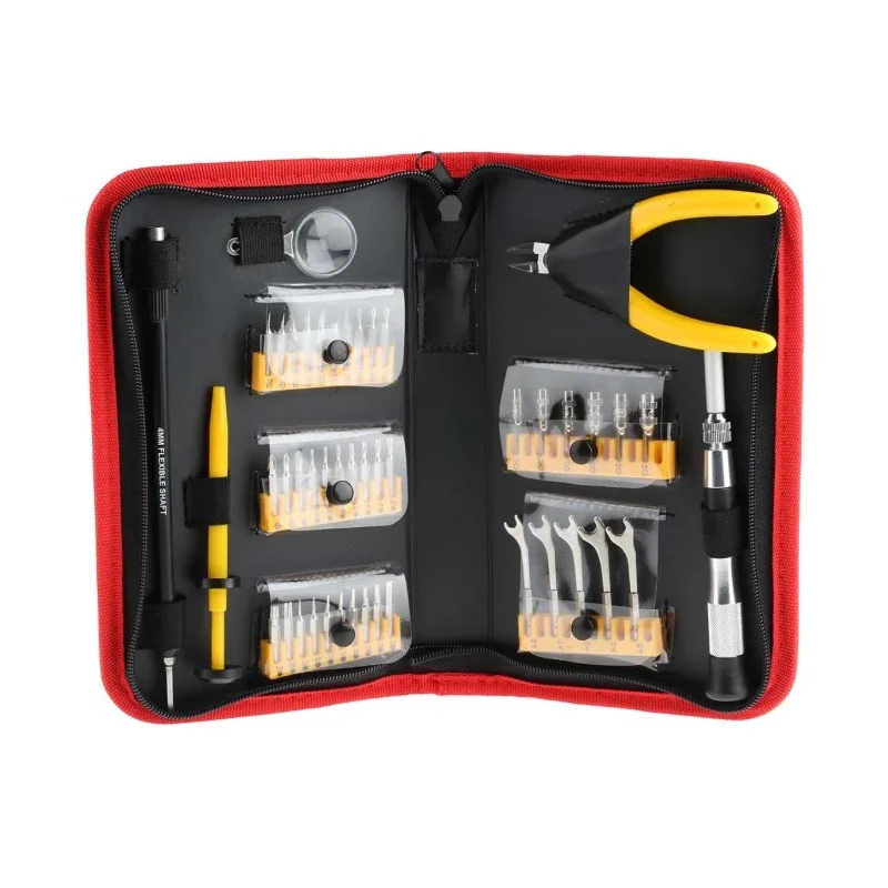 RS PRO Hex, Phillips, Pozidriv, Slotted, Torx Screwdriver Bit Set 46 Pieces 28mm Length Chrome Vanadium Steel 668-5727