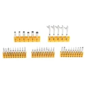 RS PRO Hex, Phillips, Pozidriv, Slotted, Torx Screwdriver Bit Set 46 Pieces 28mm Length Chrome Vanadium Steel 668-5727