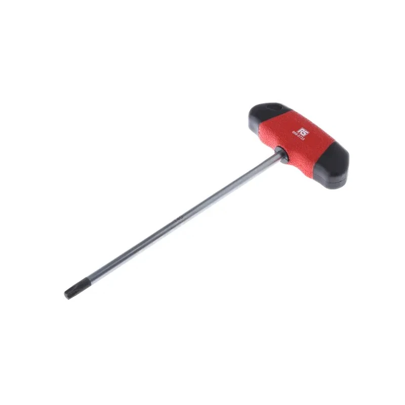 RS PRO 1-Piece Torx Key T Shape Long Arm Chrome Molybdenum Steel 200mm 668-5733