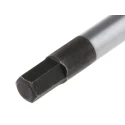 RS PRO T Metric Hex Key, Long Arm, Hex Size 6 mm, Satin Chrome Finish, Chrome Molybdenum Vanadium Steel 668-5745