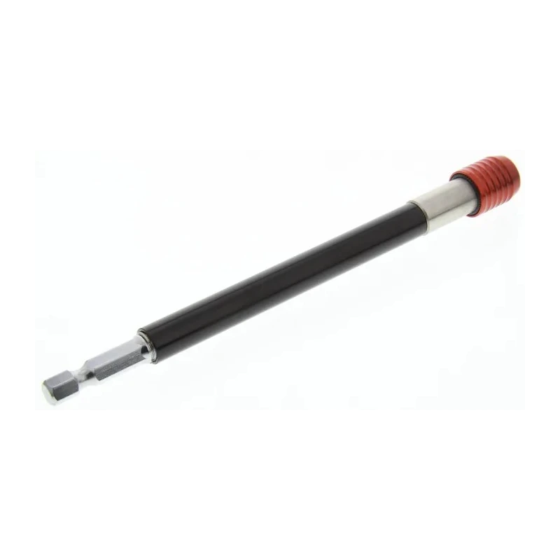 RS PRO Black Anodised, Red Anodised 1/4" Hexagon Quick-Release Drill Extension Bar Aluminium, Chrome Vanadium Steel 668-5812