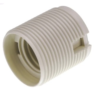 BJB GLS Lamp Holder E27 Screw Mount, Plastic, 250V, 4A, 46mm Length, 40mm Width 22.317.3906.50