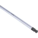 RS PRO T Metric Hex Key, Hex Size 8 mm, Long Arm, Satin Chrome Finish, Chrome Vanadium & Molybdenum Steel 668-5749