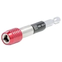 RS PRO Hex Bit Holder 1/4 in Hex Drive, 80mm Overall Length, Chrome Vanadium Steel, Red and Black Anodised 668-5815