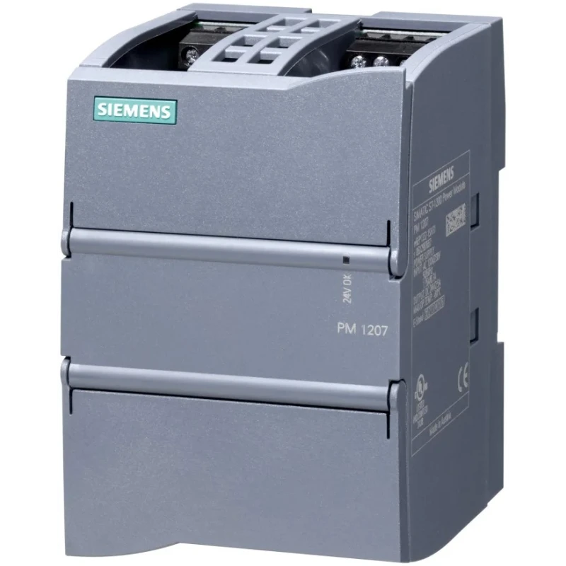 Siemens SIMATIC S7-1200 Switched Mode DIN Rail Power Supply 132V AC Input 24V DC 2.5A Output 60W 6EP1332-1SH71