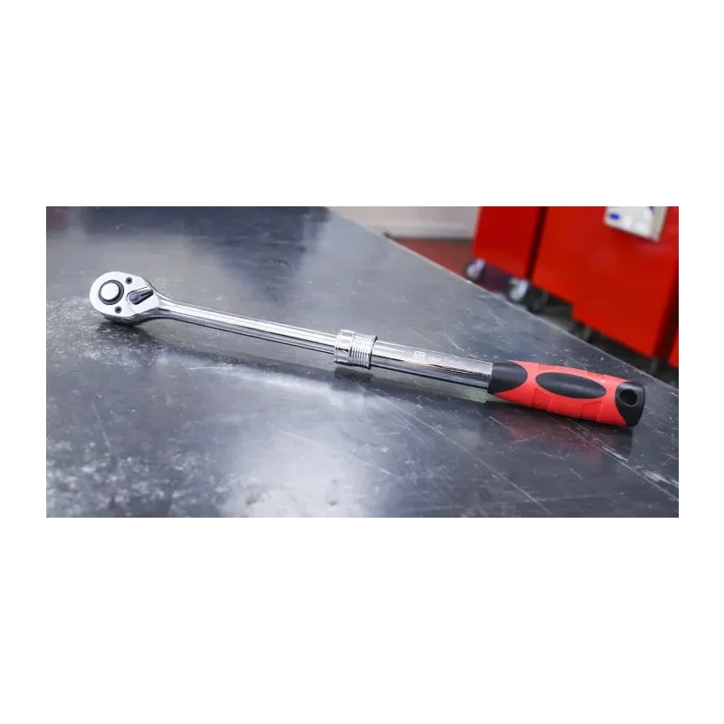 RS PRO 1/2 in Ratchet with Extendable Ratchet Handle, Chrome Vanadium Steel, Chrome Finish, 445mm Overall Length 668-5846