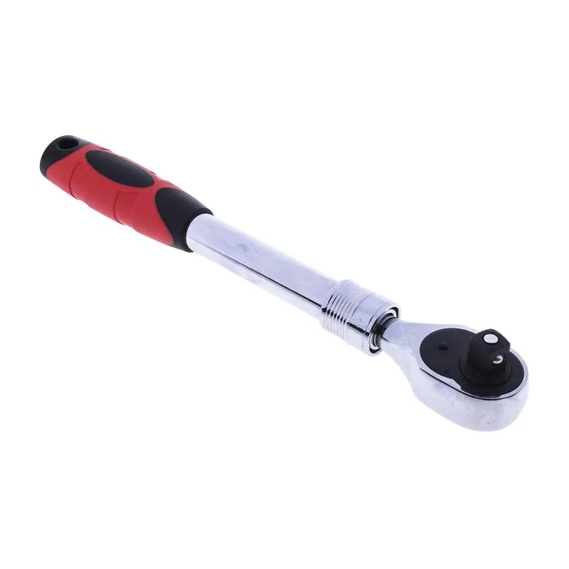 RS PRO 1/2 in Ratchet with Extendable Ratchet Handle, Chrome Vanadium Steel, Chrome Finish, 445mm Overall Length 668-5846