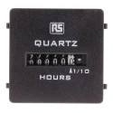 RS PRO 6 Digit Analogue Hour Meter, Panel Mount, 10 to 80 V DC, 50 Hz, Model 896-6898