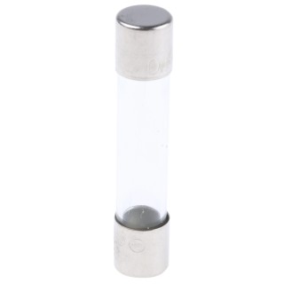 RS PRO 500mA Fast Acting Glass Cartridge Fuse 6.3 x 32 mm 250V AC LBC Model 668-6029